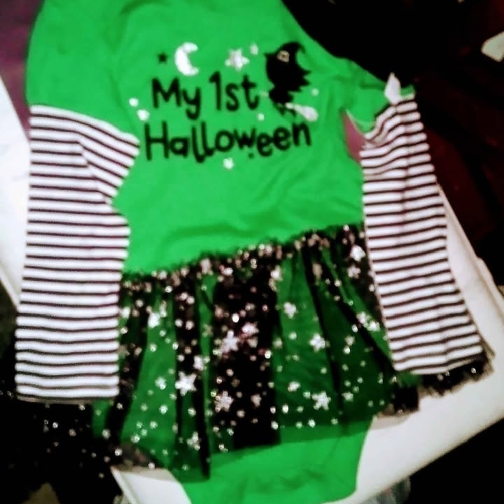 Green Halloween Witch Costume for Kids